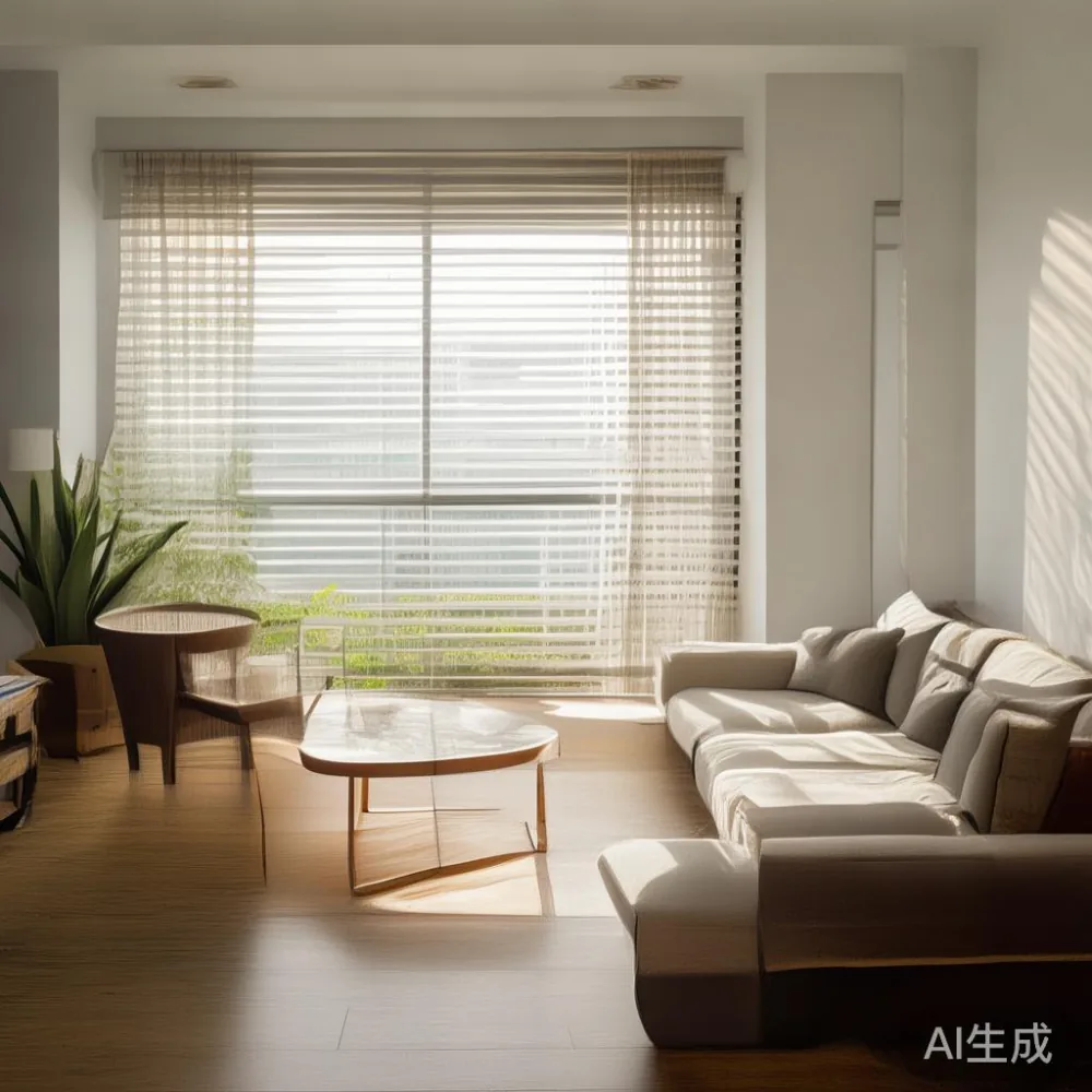 협탁 선택의 장기적 비용 분석: 혁판 vs. 원목 — in a sunlit Singapore HDB living room, morning l