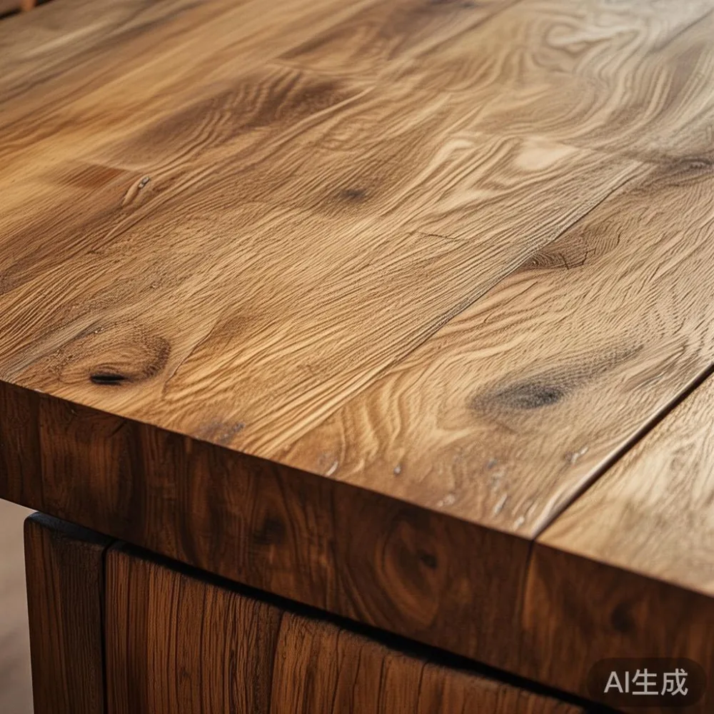 동남아 습도가 원목 가구에게 하는 일 — 한국에서 구매·배송·관리까지 한 번에 정리 — close-up of the grain and joinery detail, shallo