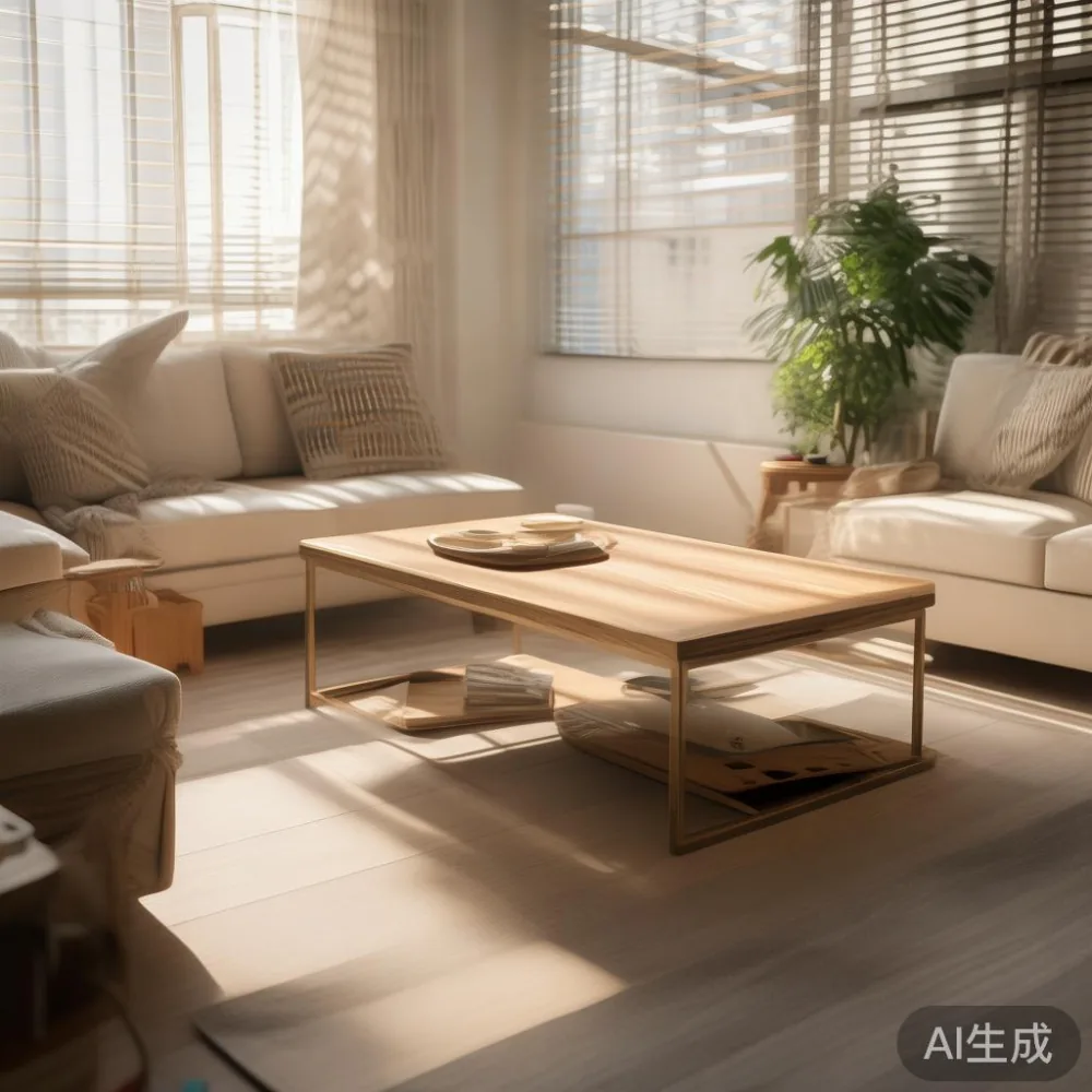 좁은 아파트도 넓어 보이게 하는 협탁 활용법 — in a sunlit Singapore HDB living room, morning l