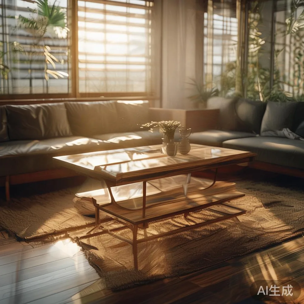 베니어와 원목, 5년 뒤에 누가 더 손해일까요? – 거실 coffee table kr 비용 비교 — in a sunlit Singapore HDB living room, morning l